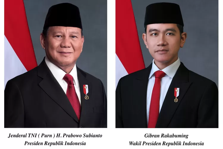 Foto resmi Presiden dan Wakil Presiden RI 2024-2029. (IST)