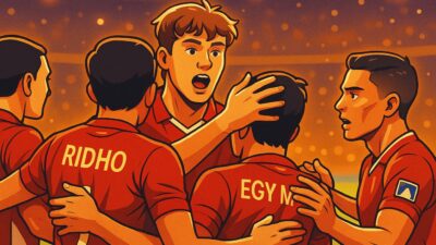 Dihadiahi Penalti, Indonesia Sukses Iris Tipis China di GBK/(ilustrasi/@fkn)