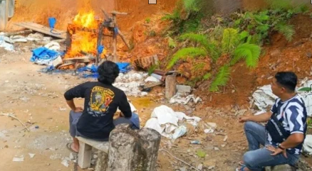 Polisi Tutup Tambang Emas Ilegal di Solok Selatan