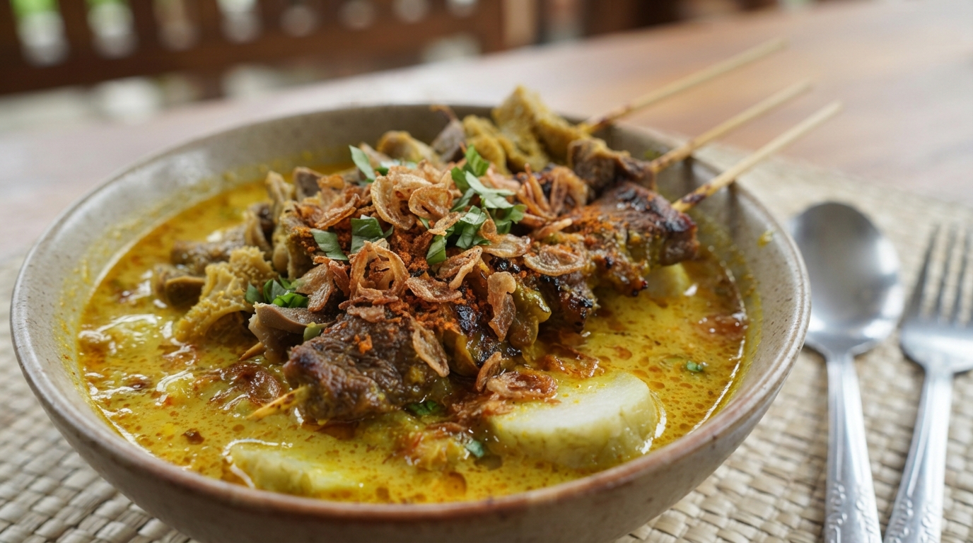 Jangan Cuma Ikut-Ikutan! Ini 4 Alasan Kenapa Kuah Sate Padang Asli Payakumbuh Pakai Kunyit, Bukan Cuma Rempah Merah Biasa